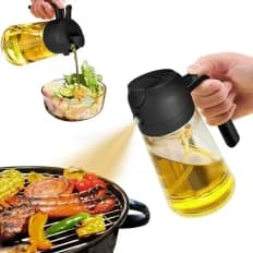 2-in-1 Oil Sprayer & Dispenser Bottle--thumbnail-1